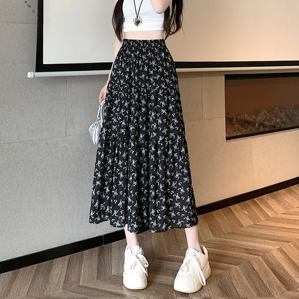 Slimming Gentle Floral Skirt A- Line Skirt