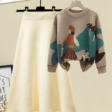 Retro Hong Kong Style Mock Neck Sweater Women