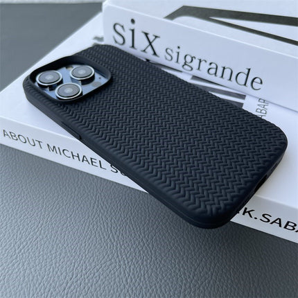 Liquid Silicone Woven Pattern Phone Case