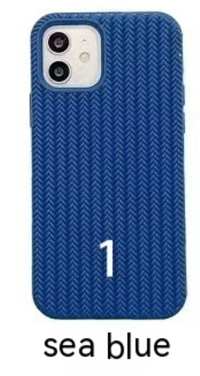 Liquid Silicone Woven Pattern Phone Case