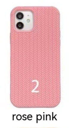 Liquid Silicone Woven Pattern Phone Case