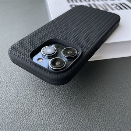 Liquid Silicone Woven Pattern Phone Case