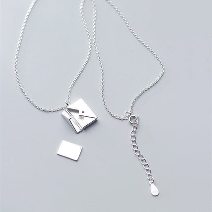 Fashion Jewelry Envelop Necklace Women Lover Letter Pendant Best Gifts For Girlfriend