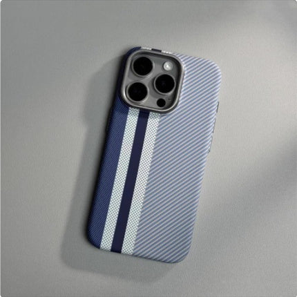 Magnetic Carbon Fiber Pattern Drop-resistant Mobile Phone Protective Case