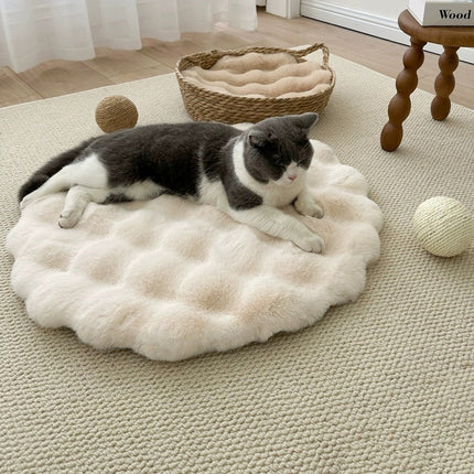Plush Pet Pad Sleep Round Autumn And Winter Warm